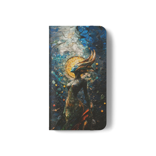 Stained Glass Goddess - Wallet Flip Case