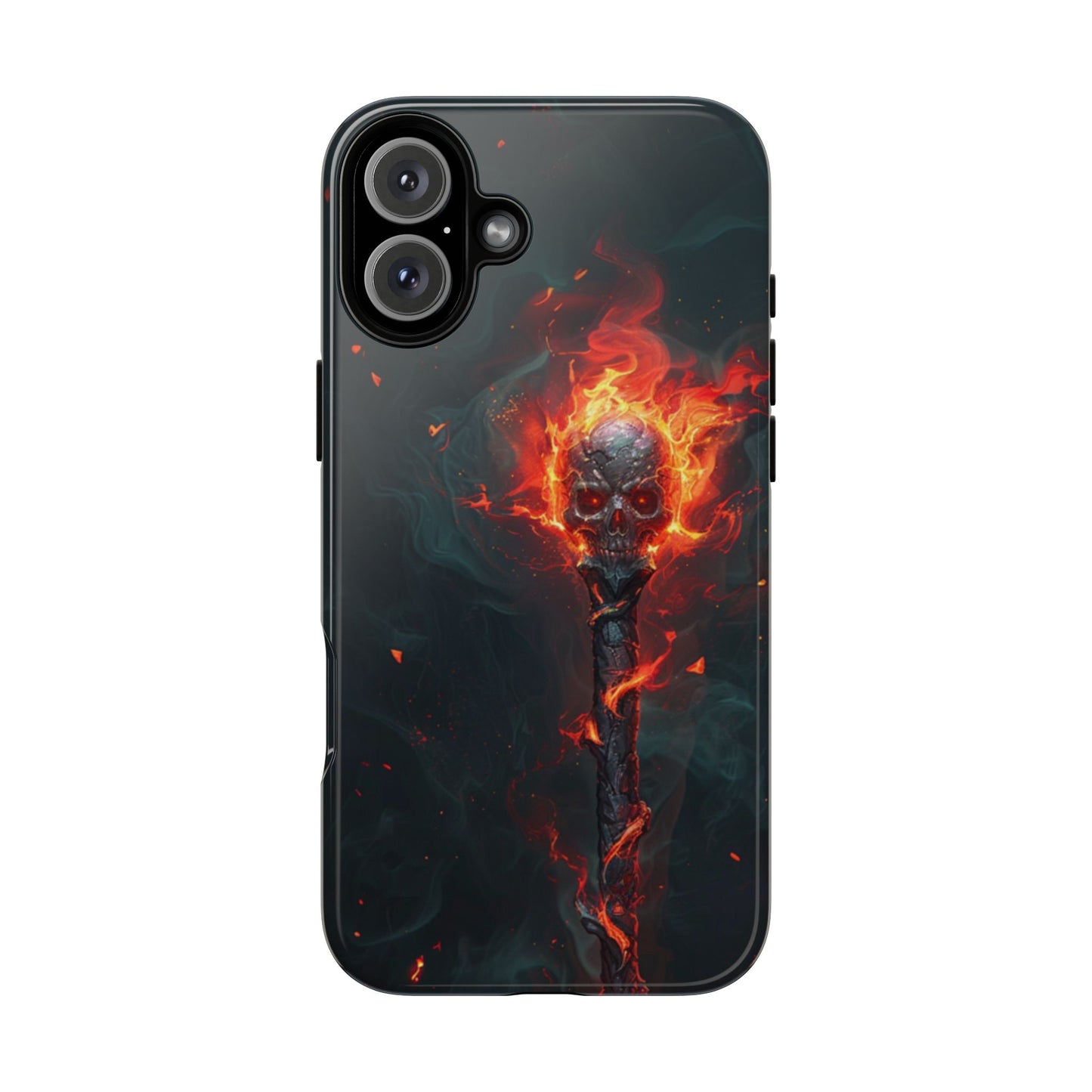 Inferno Skull Staff - Tough iPhone Case