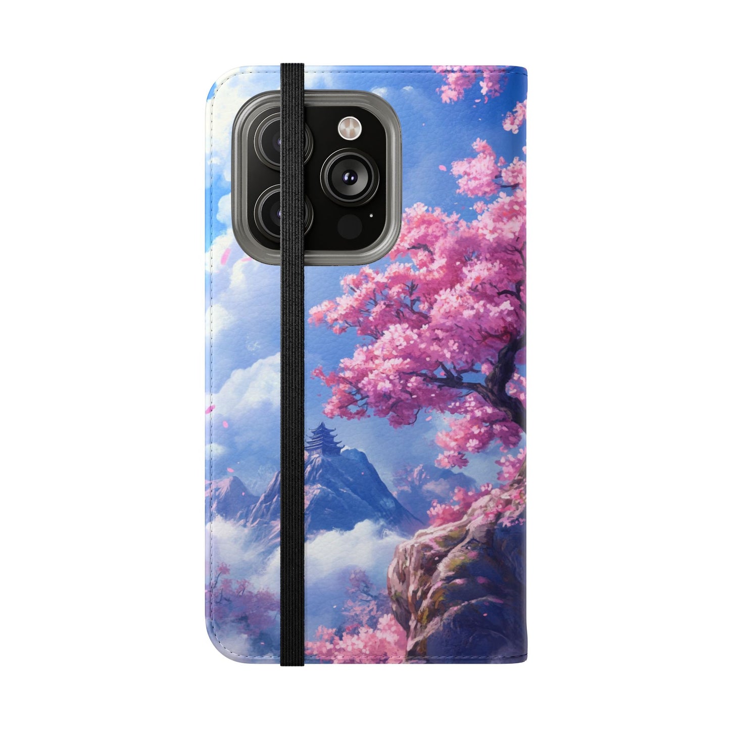 Sakura Sky Temple - Wallet Flip Case