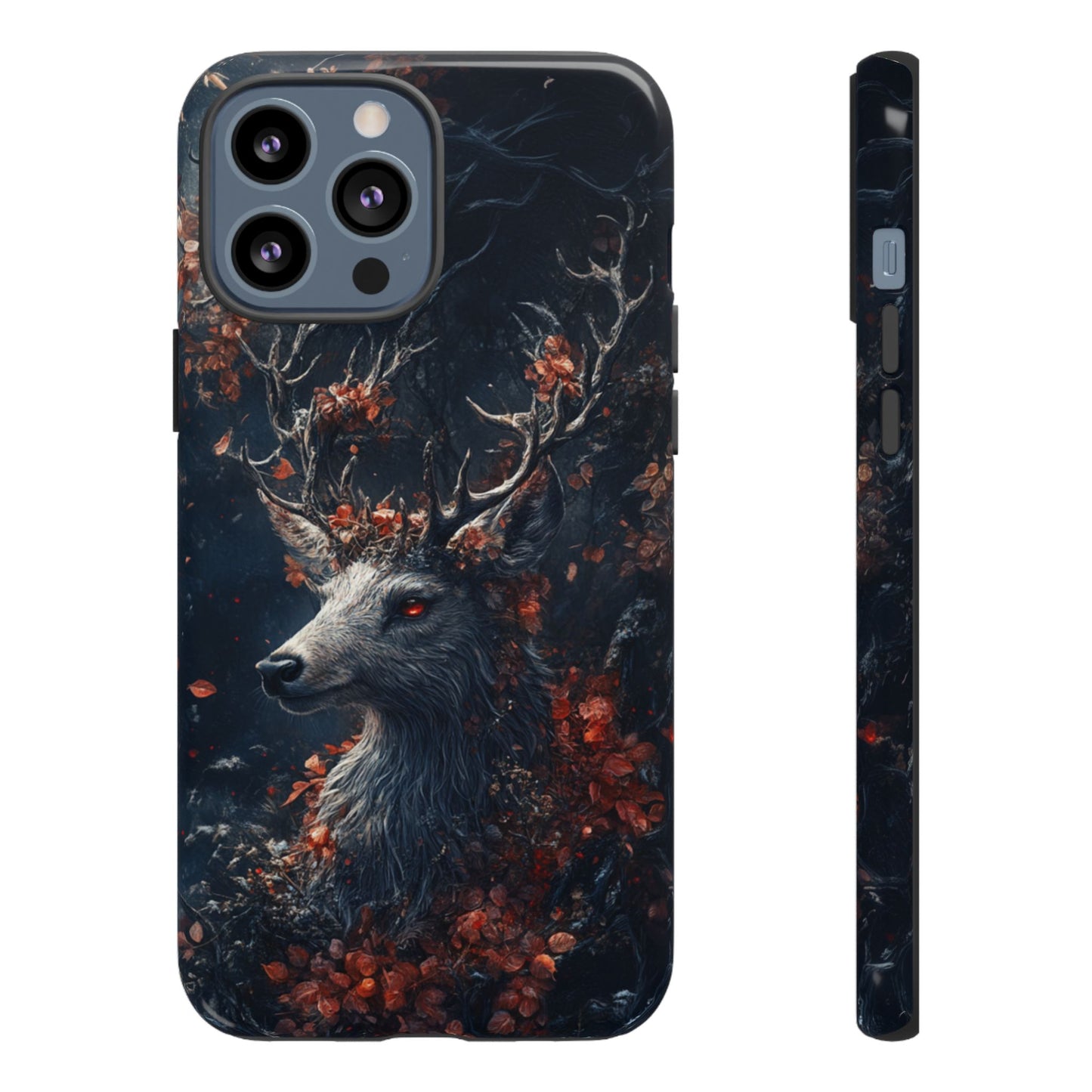 Crimson Stag Blossom – Tough iPhone Case