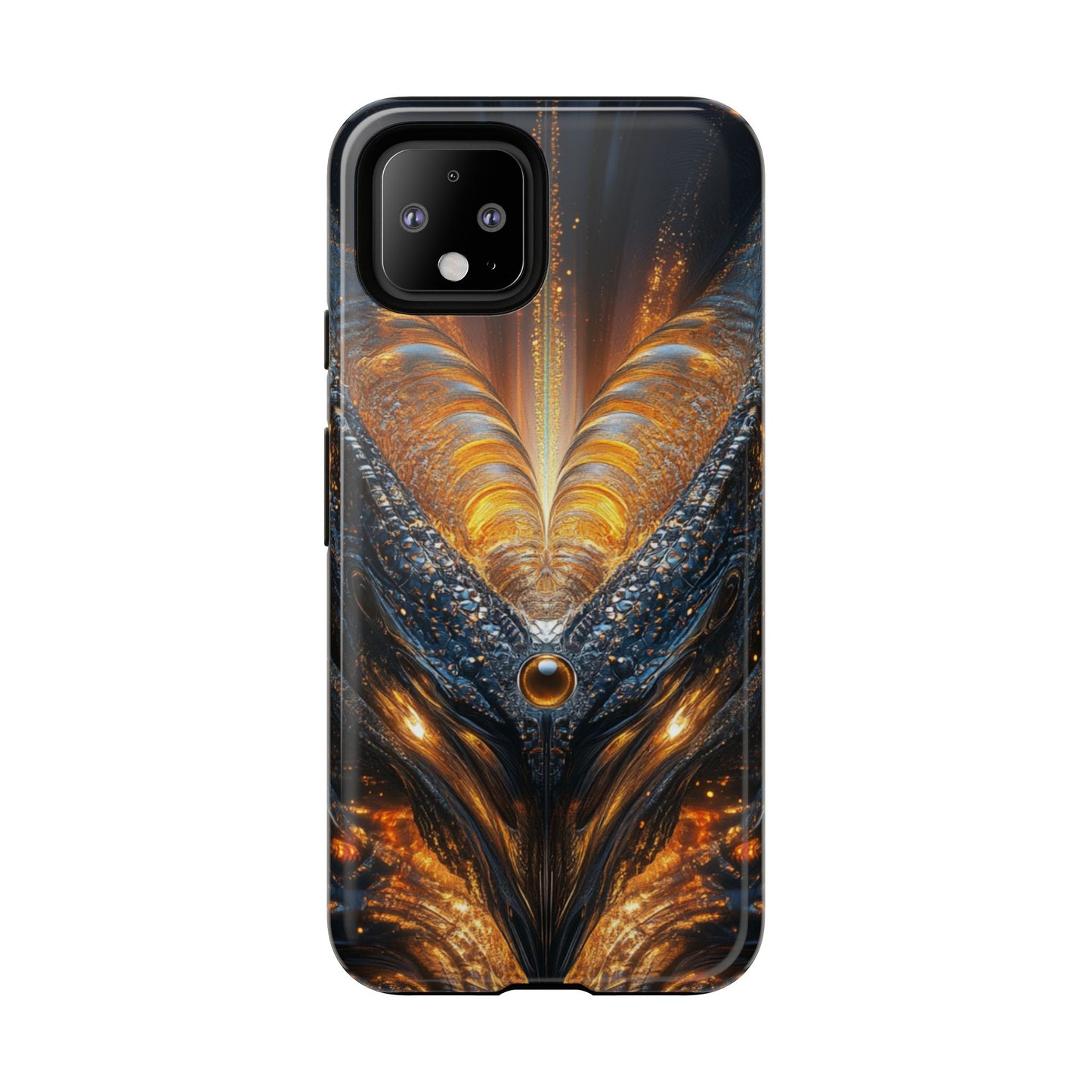 Obsidian Flare Fractal – Tough Google Pixel Case