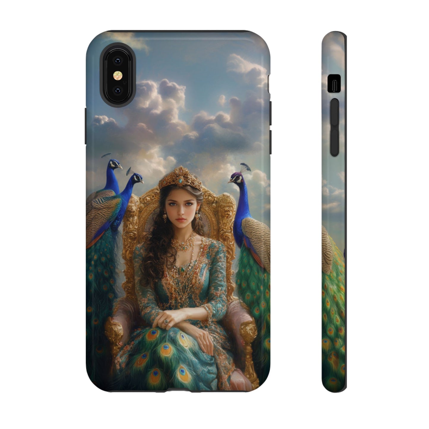 Hera Peacock Empress Golden Throne - Tough iPhone Case