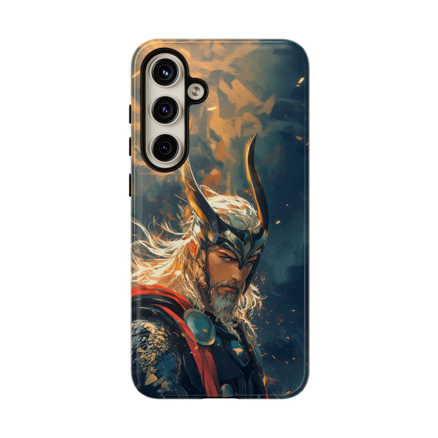 Storm-Bringer: Epic Thor Anime-Style Phone Case - iPhone, Google Pixel, Samsung