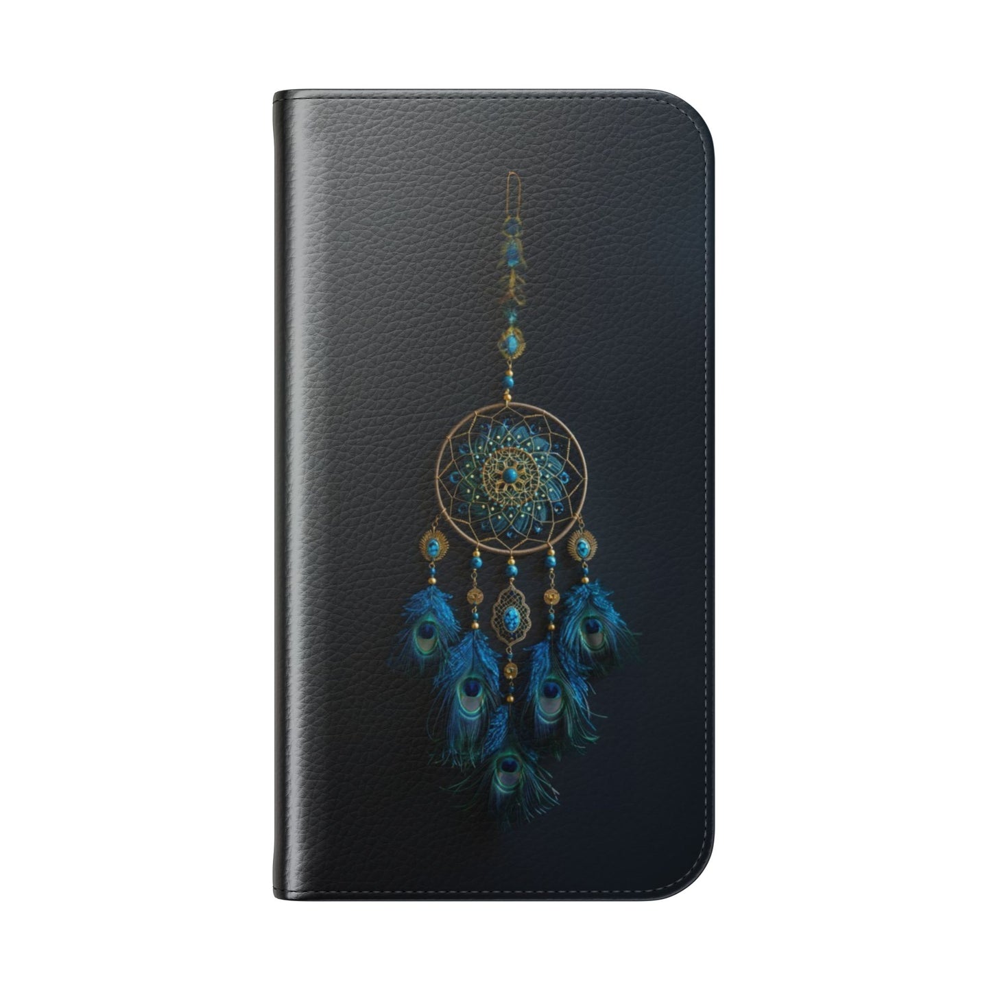 Peacock Feather Dreamcatcher - Wallet Flip Case