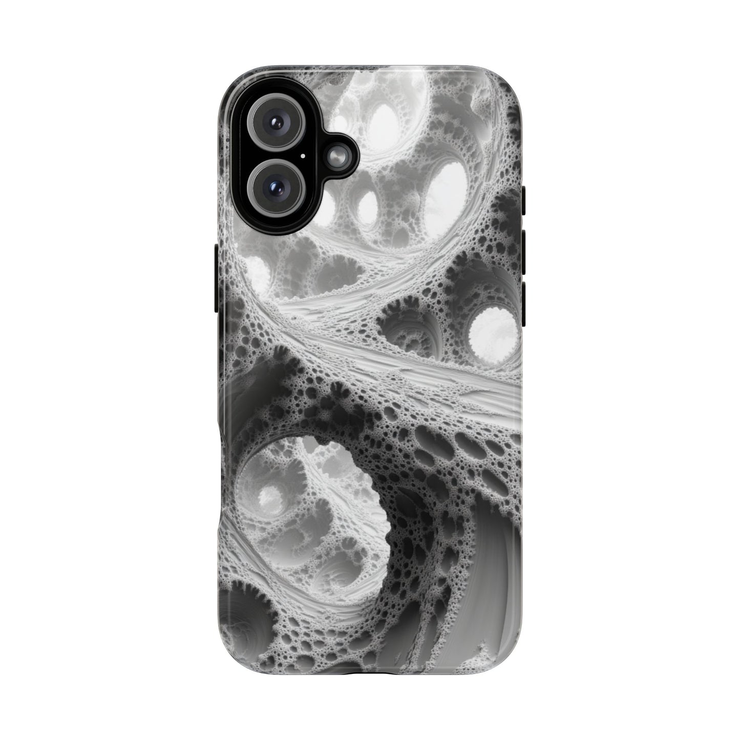 Monochrome Fractal – Tough iPhone Case