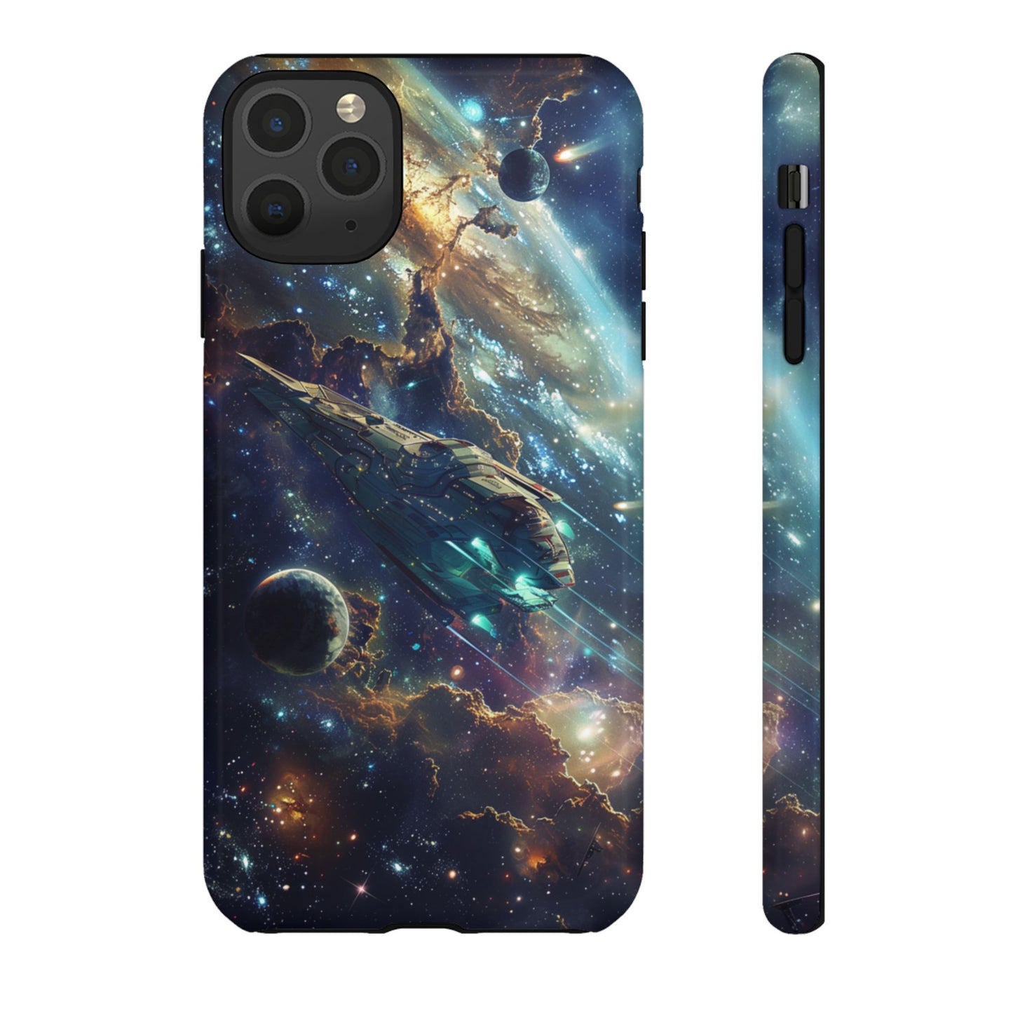 Galactic Voyage: Futuristic Spaceship - iPhone, Google Pixel, Samsung Galaxy