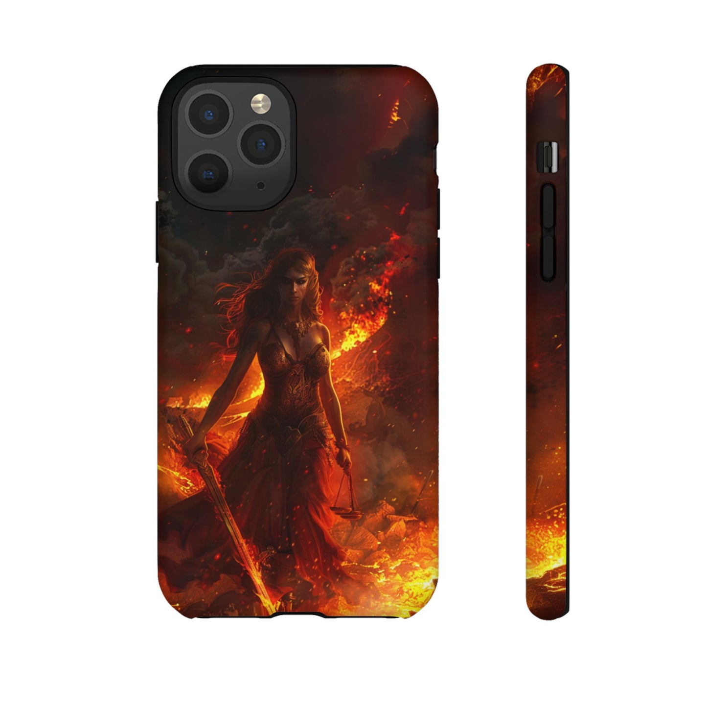 Fiery Goddess Nemesis Phone Case - iPhone, Google Pixel, Samsung Galaxy