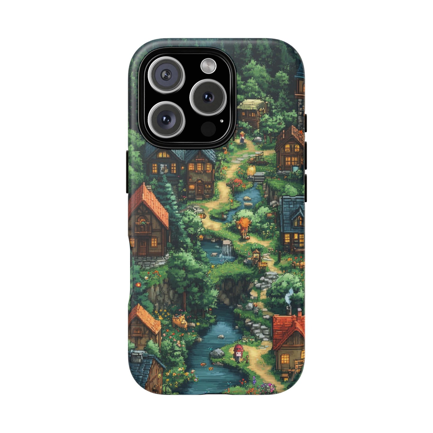 Enchanted Village: Pixel Paradise Phone Case - iPhone, Google Pixel, Samsung Galaxy