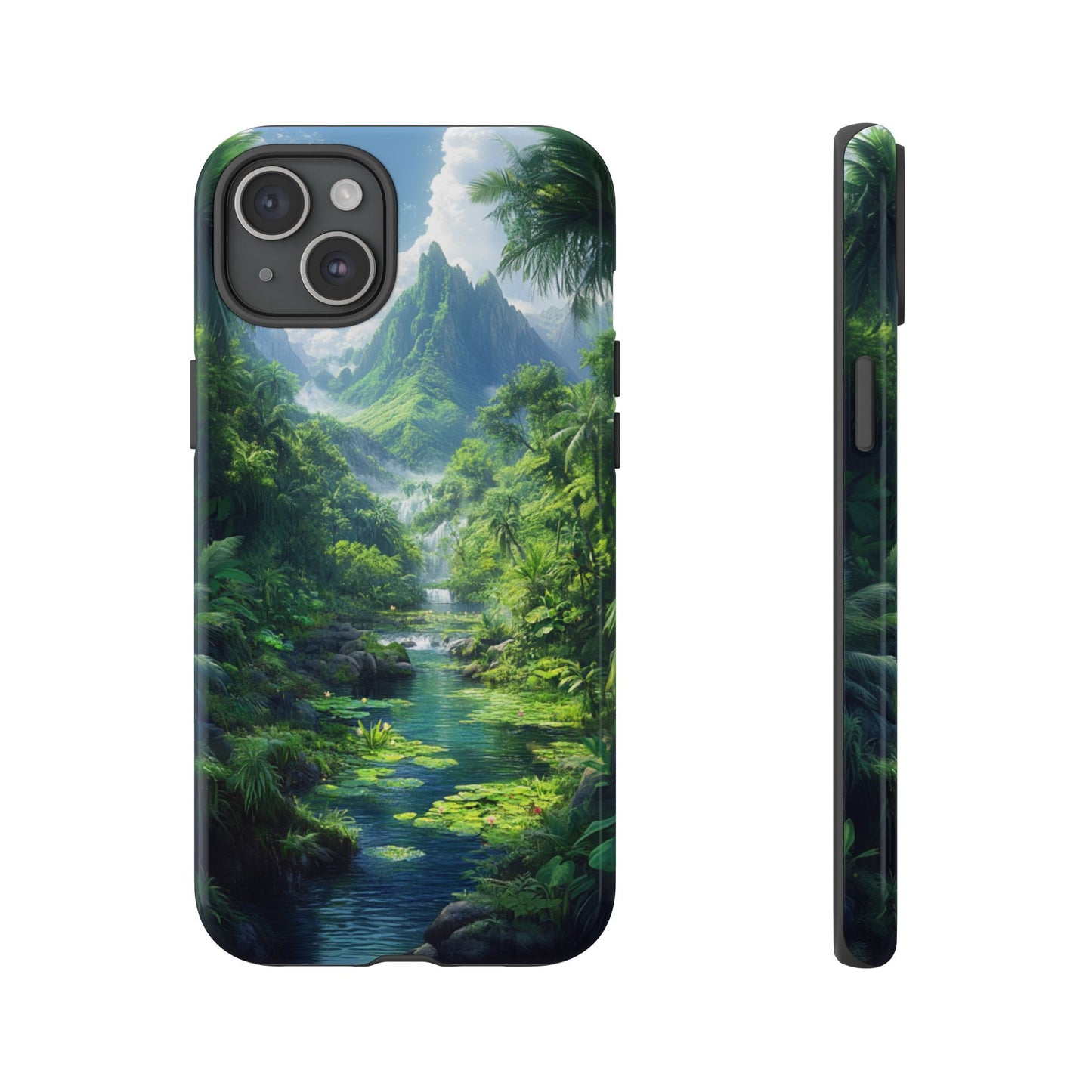 Verdant Jungle Cascade – Tough iPhone Case