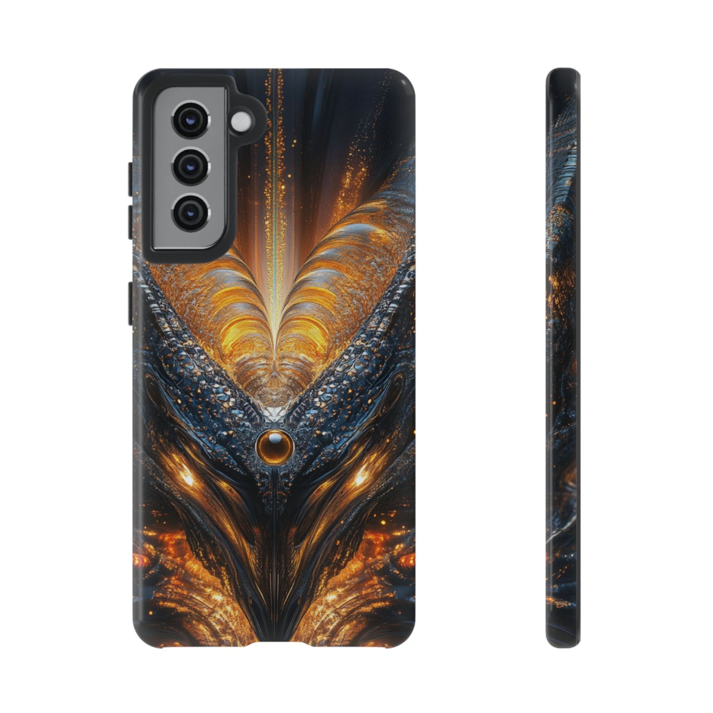 Obsidian Flare Fractal – Tough Samsung Galaxy Case