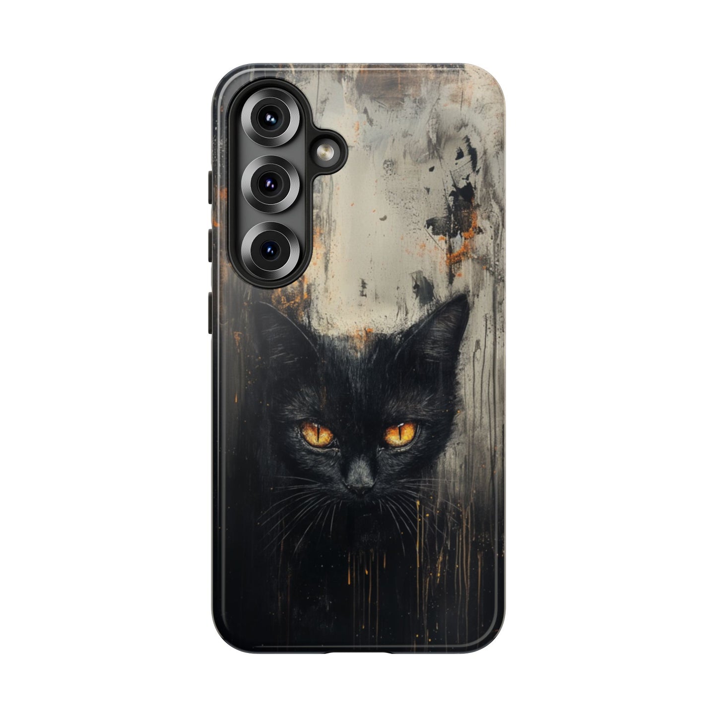 Black Cat Shadow Gaze - Tough Samsung Galaxy Case