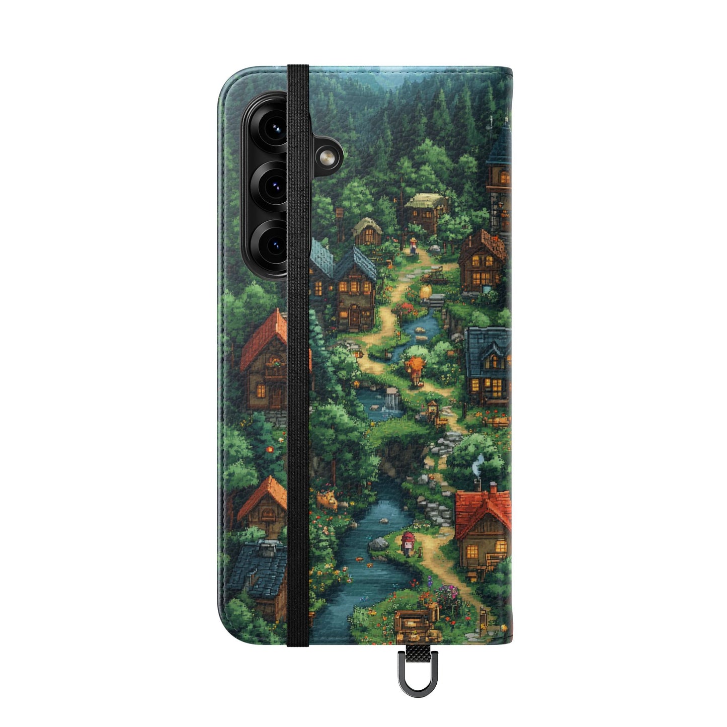 Pixel Forest Hamlet - Wallet Flip Case