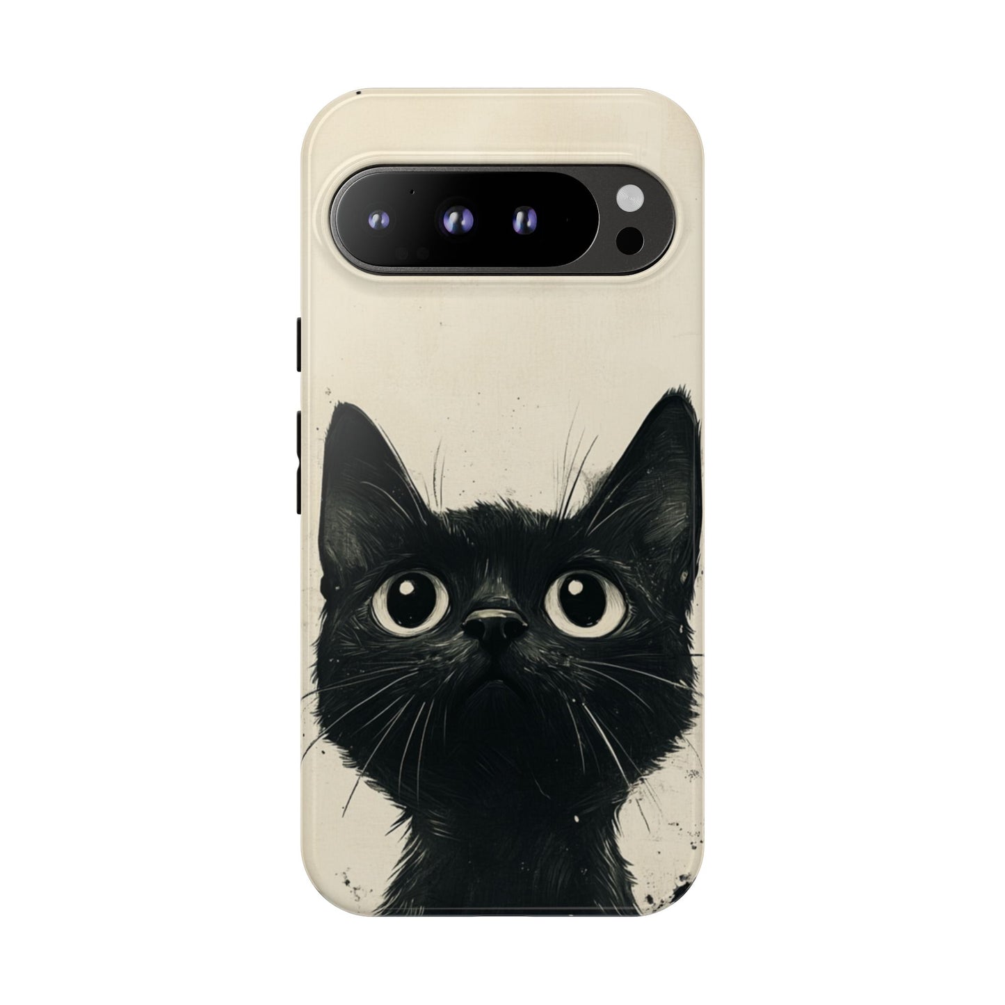 Black Cat Ink Sketch - Tough Google Pixel Case