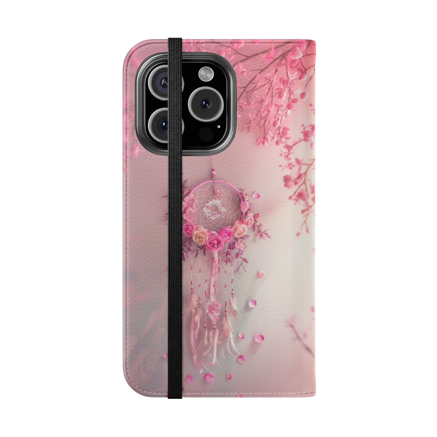 Pink Rose Dreamcatcher - Wallet Flip Case
