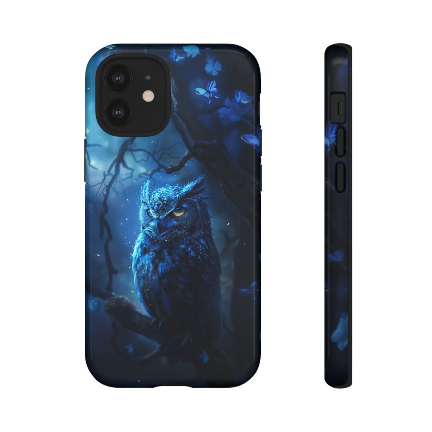 Azure Nocturne Owl – Tough iPhone Case