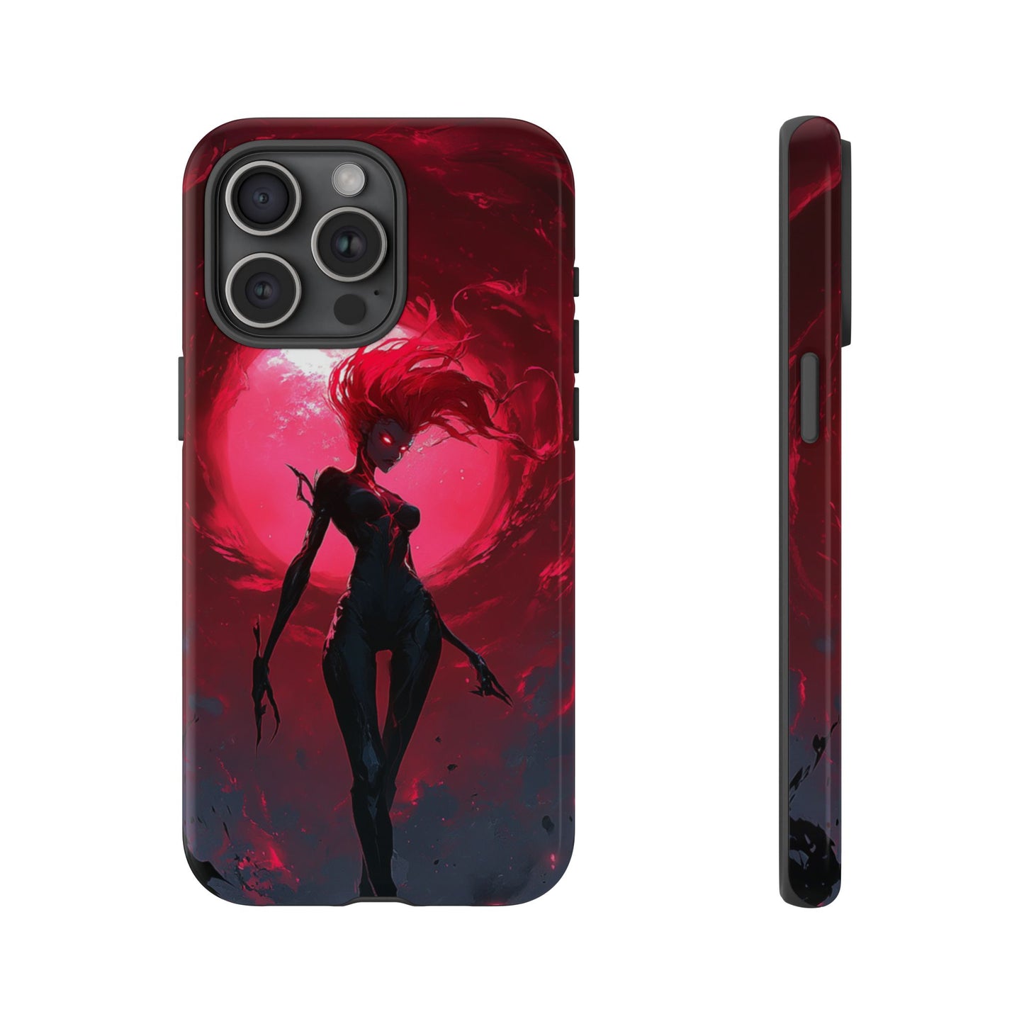 Crimson Eclipse Gothic Gaming Phone Case - iPhone, Google Pixel, Samsung Galaxy