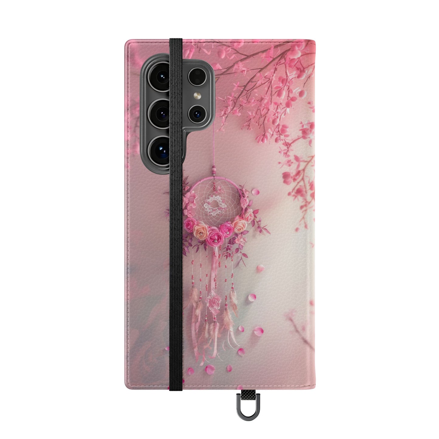 Pink Rose Dreamcatcher - Wallet Flip Case