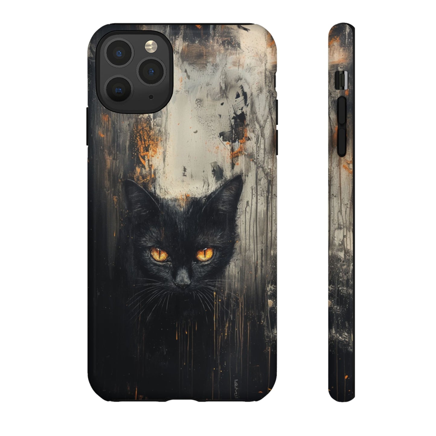 Enigmatic Black Cat Phone Case - iPhone, Google Pixel, Samsung Galaxy