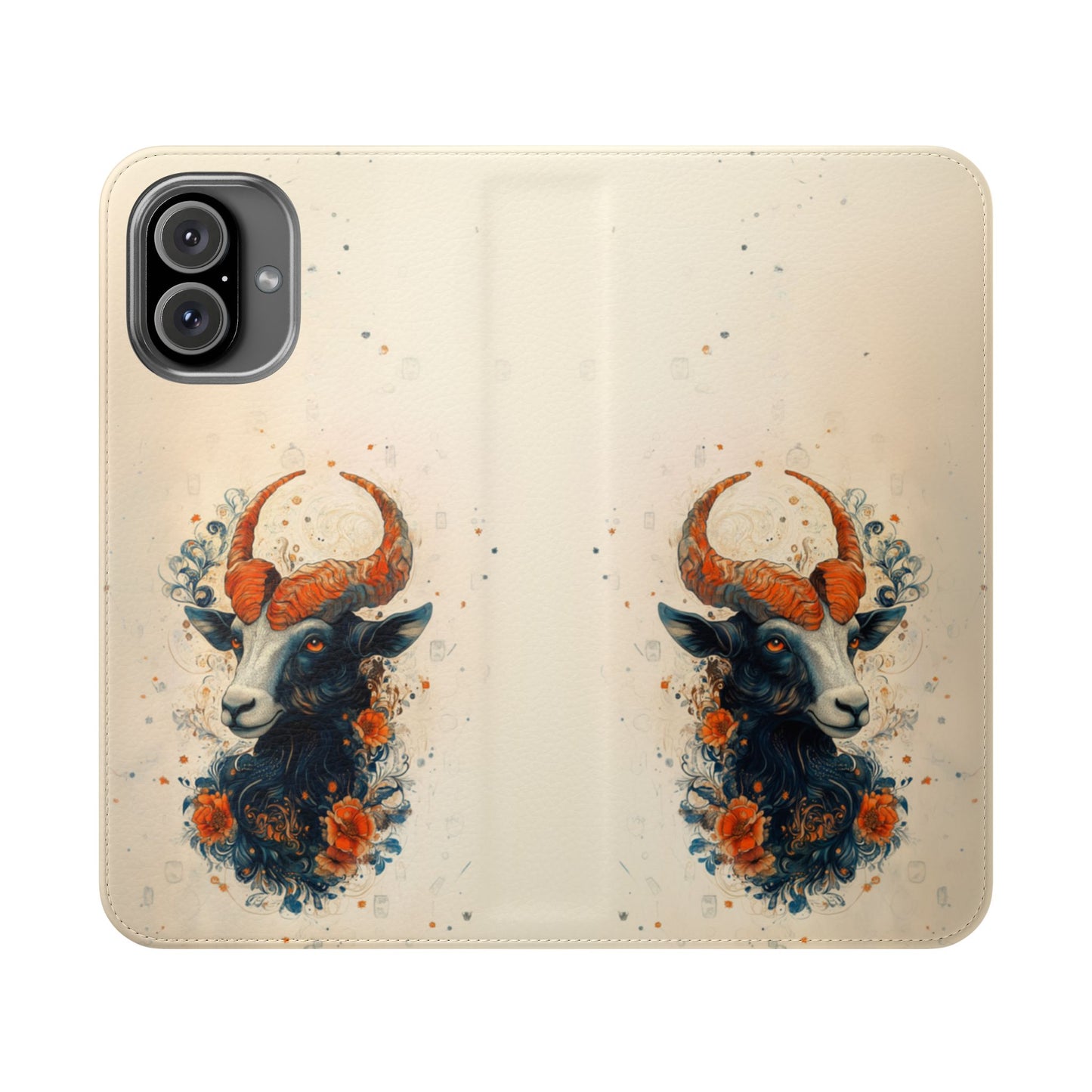 Capricorn Celestial Goat - Wallet Flip Case