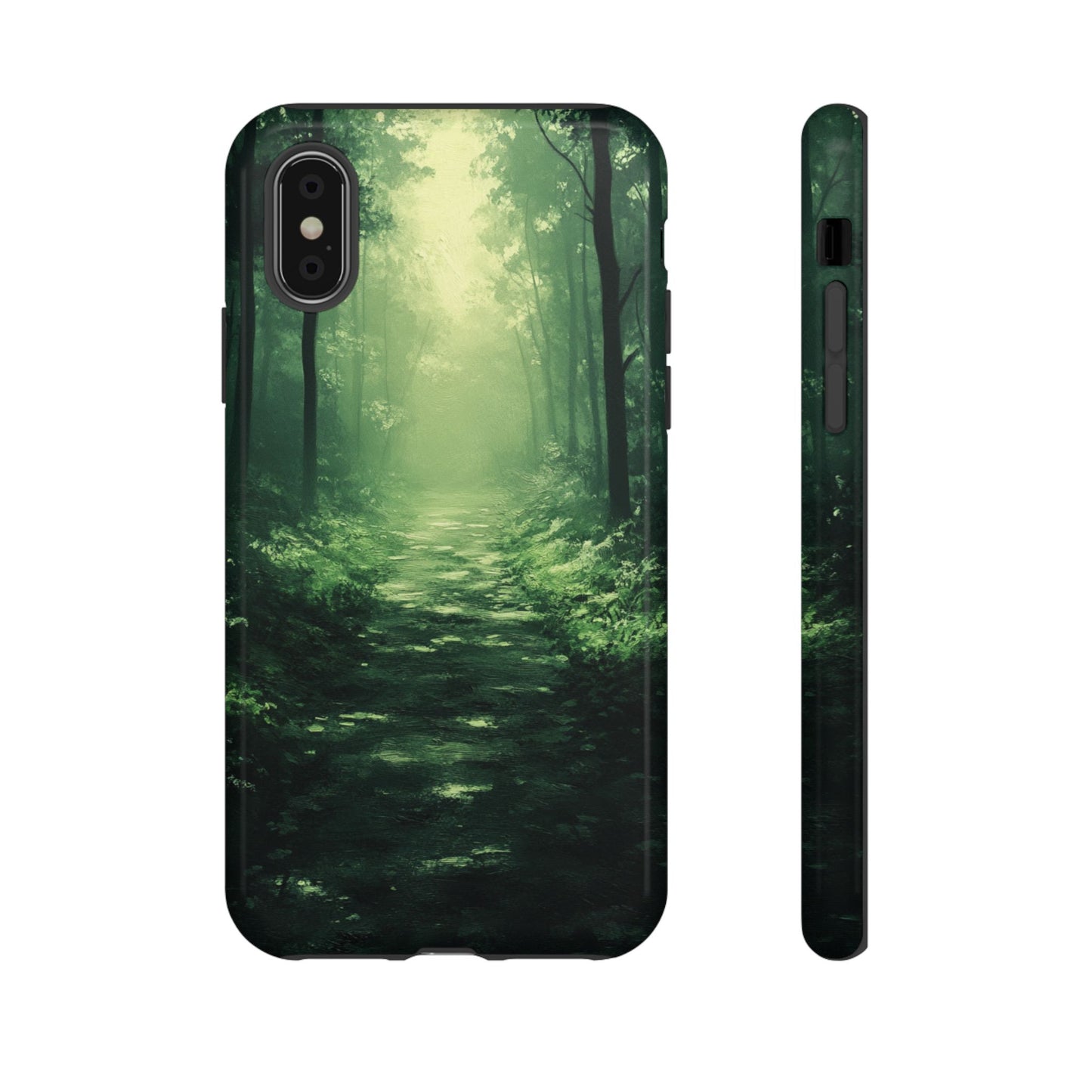 Emerald Mist Forest Path - Tough iPhone Case