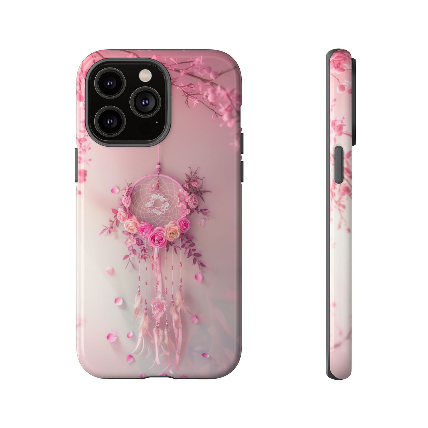 Pink Rose Dreamcatcher - Tough iPhone Case