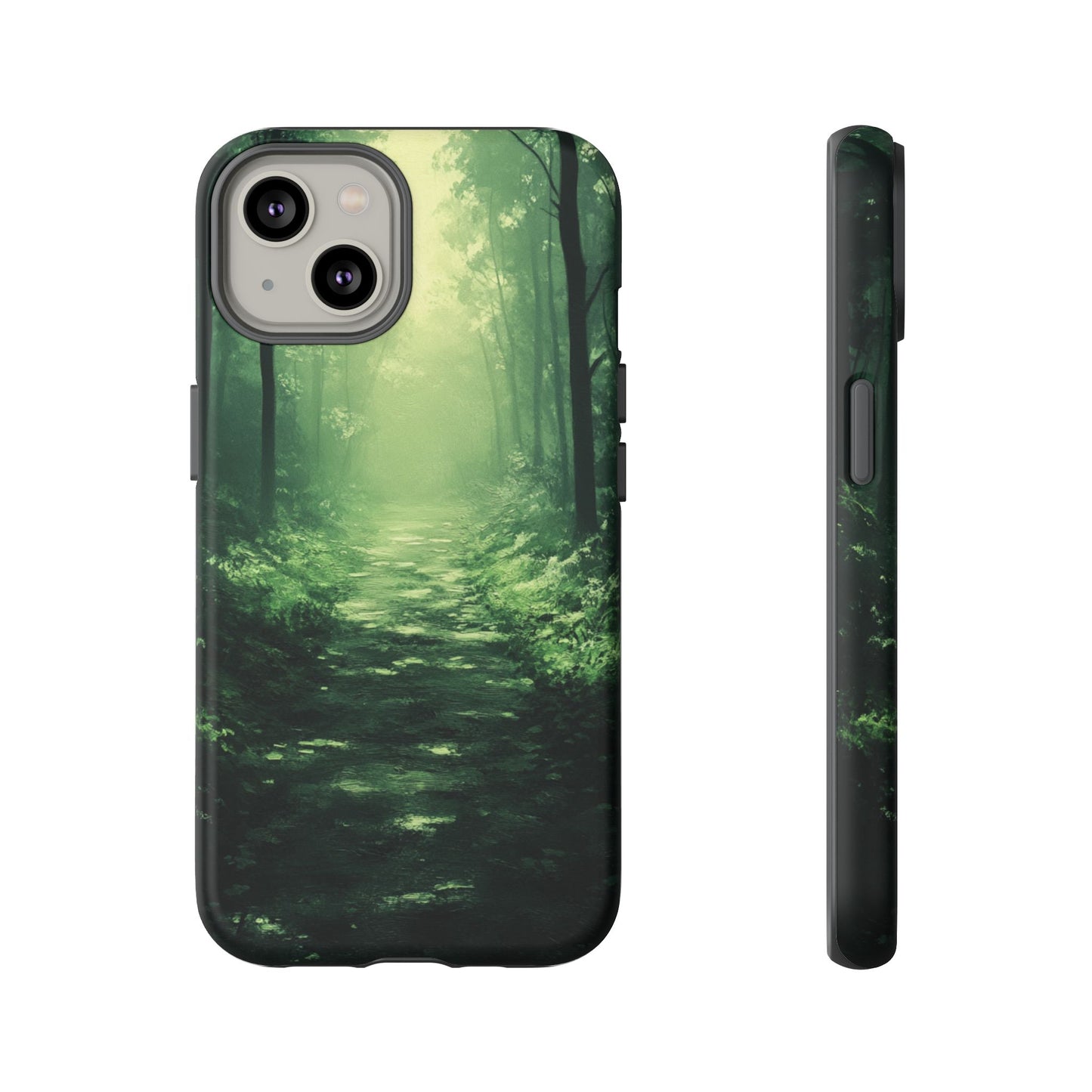 Emerald Mist Forest Path - Tough iPhone Case
