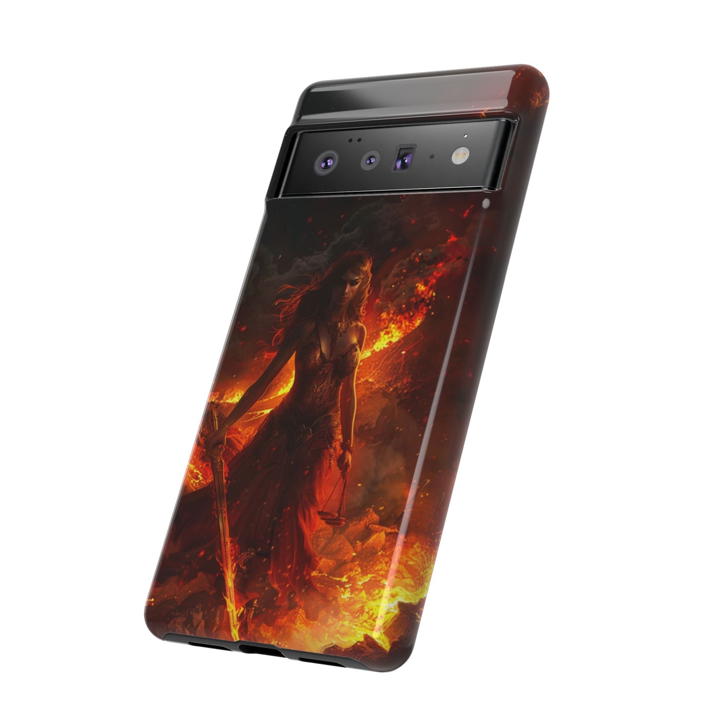 Fiery Goddess Nemesis Phone Case - iPhone, Google Pixel, Samsung Galaxy