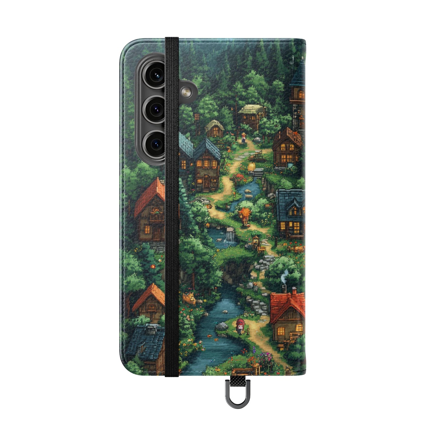 Pixel Forest Hamlet - Wallet Flip Case