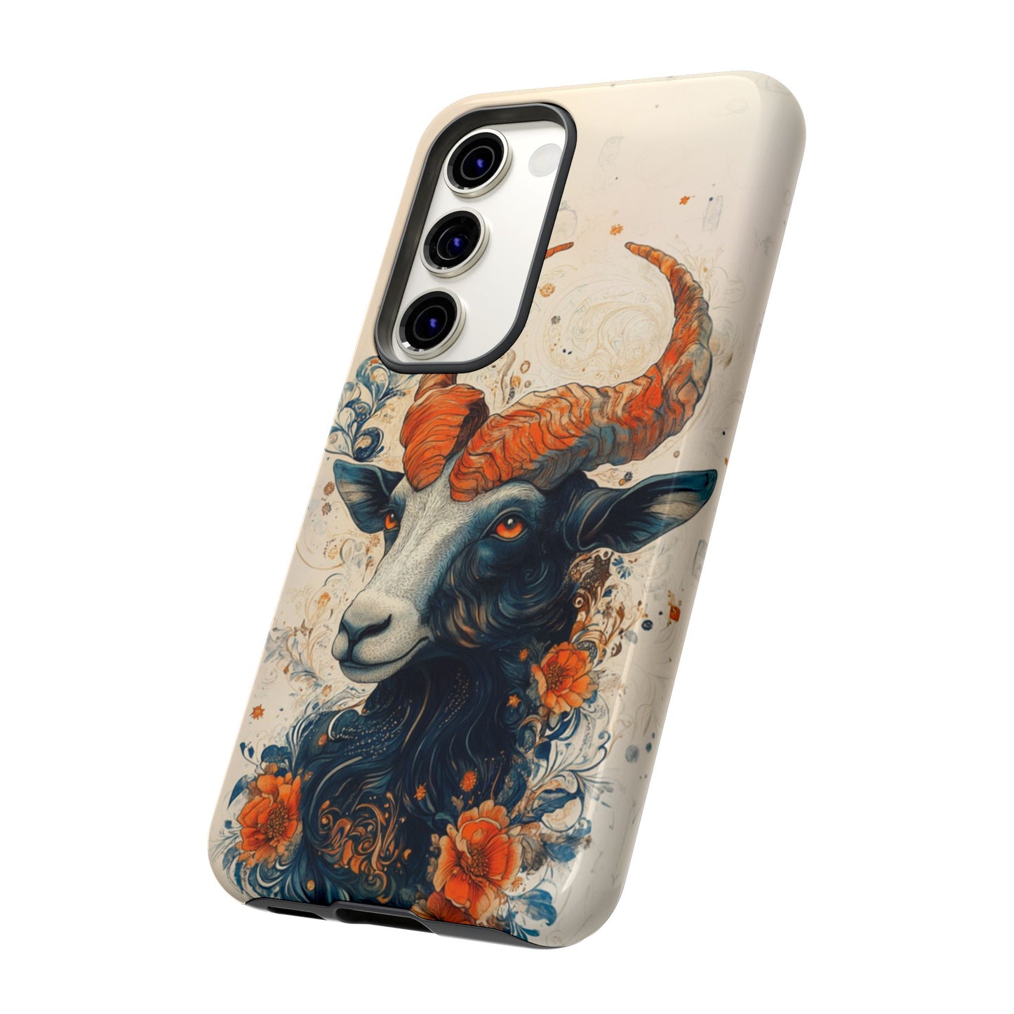 Capricorn Zodiac Artistic Floral Phone Case – iPhone, Google Pixel, Samsung Galaxy