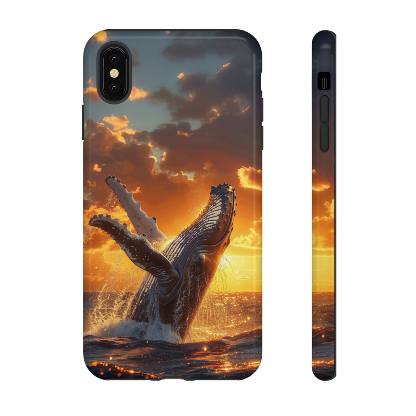 Sunset Breach Whale - Tough iPhone Case