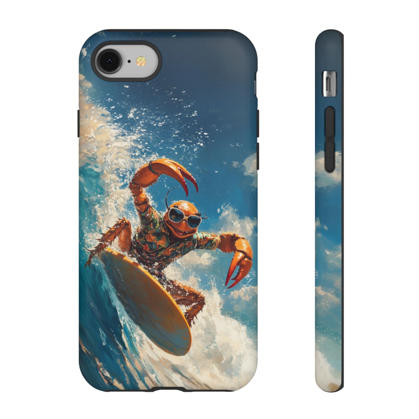 Surfing Crab - Tough iPhone Case