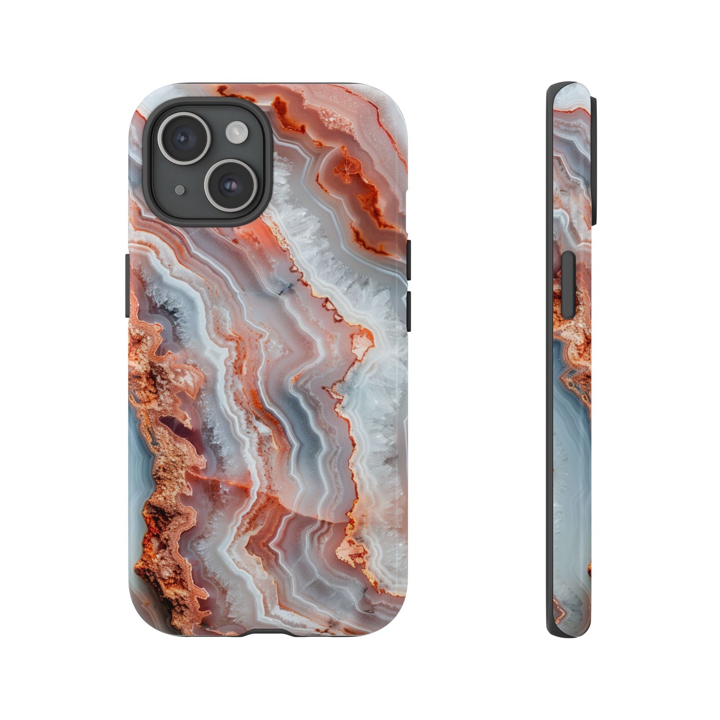 Rose Agate Currents – Tough iPhone Case