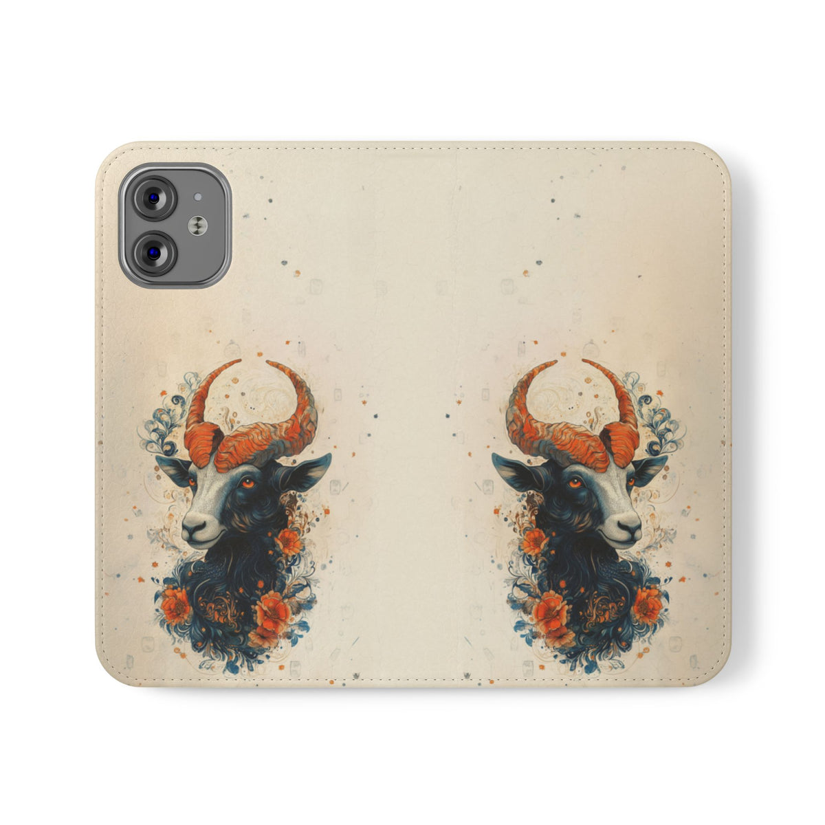 Capricorn Celestial Goat - Wallet Flip Case