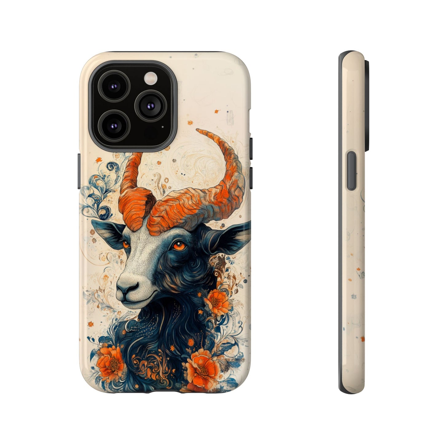 Capricorn Zodiac Artistic Floral Phone Case – iPhone, Google Pixel, Samsung Galaxy