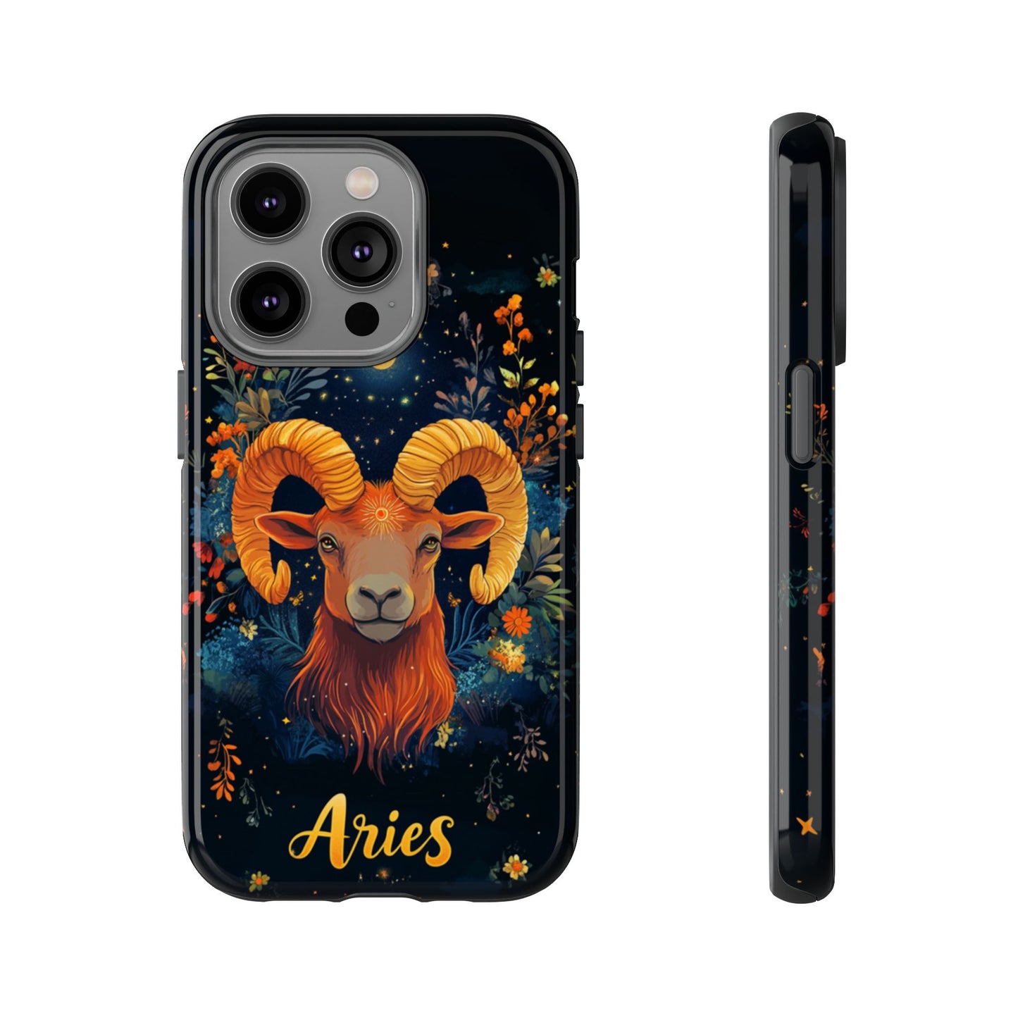 Aries Celestial Bloom Phone Case – iPhone, Google Pixel, Samsung Galaxy