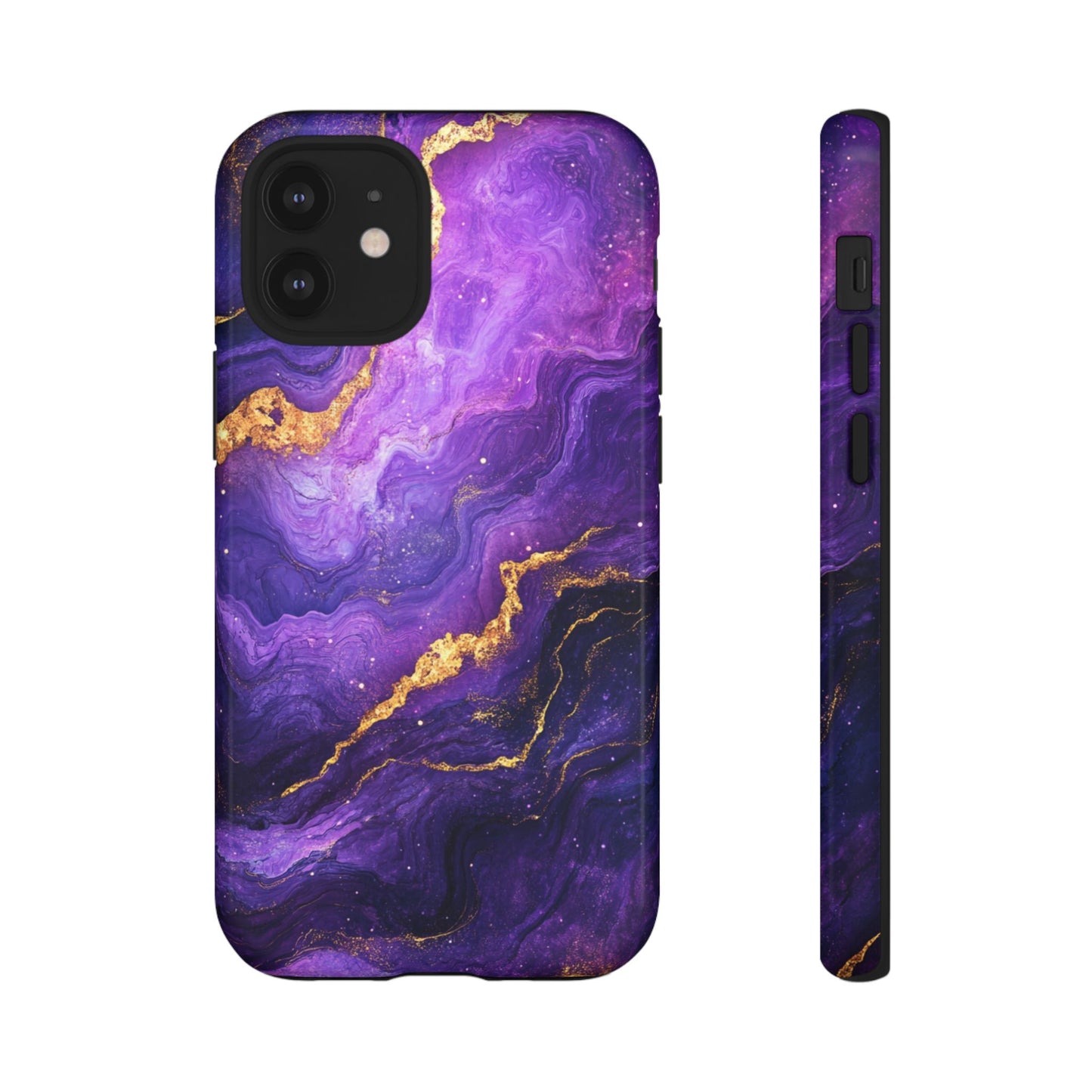 Amethyst Gold Marble – Tough iPhone Case