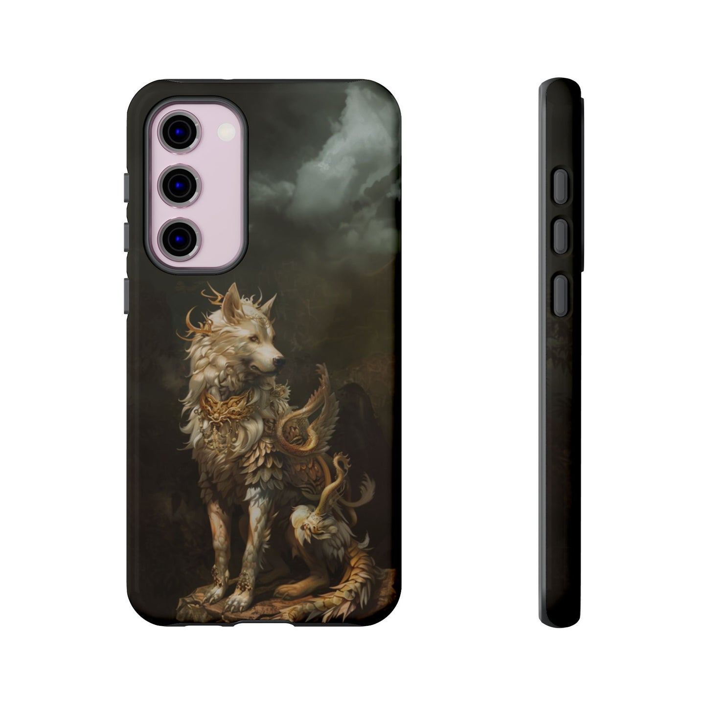 Antlered Wolf Guardian - Tough Samsung Galaxy Case