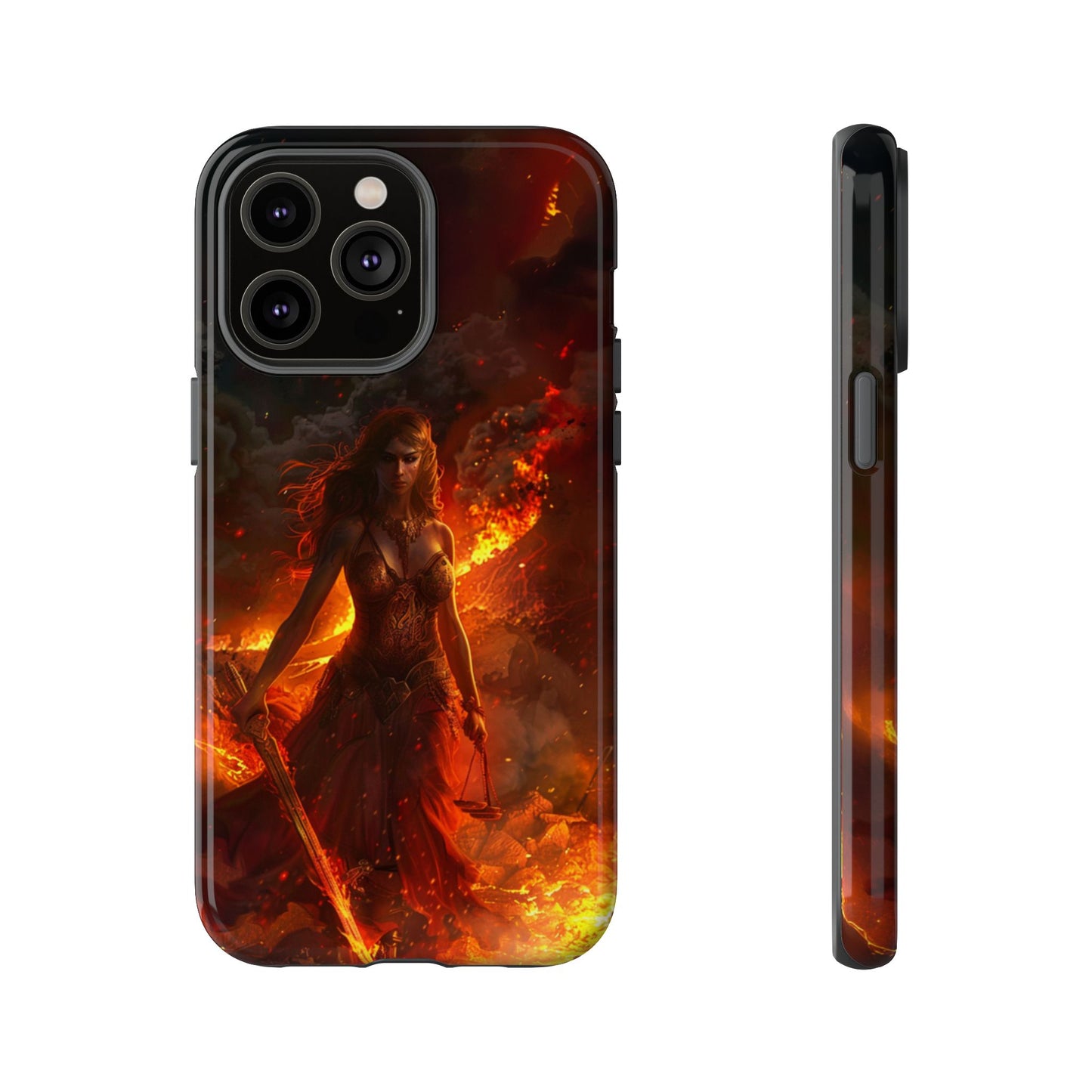 Fiery Goddess Nemesis Phone Case - iPhone, Google Pixel, Samsung Galaxy