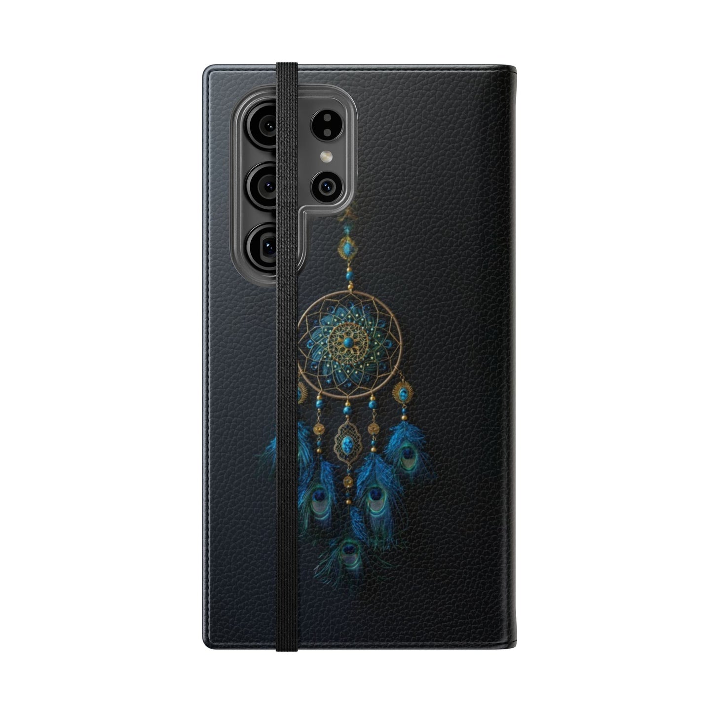 Peacock Feather Dreamcatcher - Wallet Flip Case