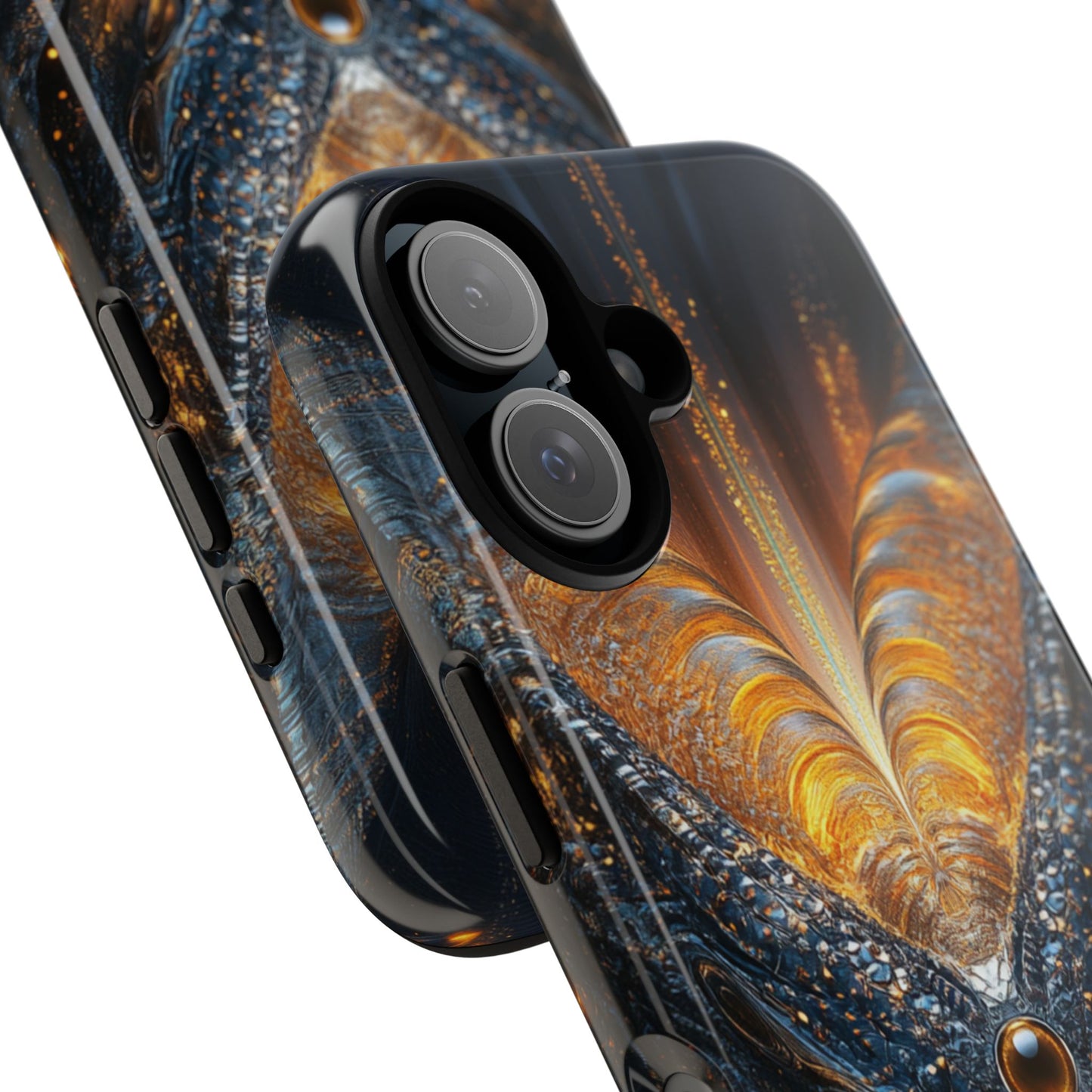 Obsidian Flare Fractal – Tough iPhone Case