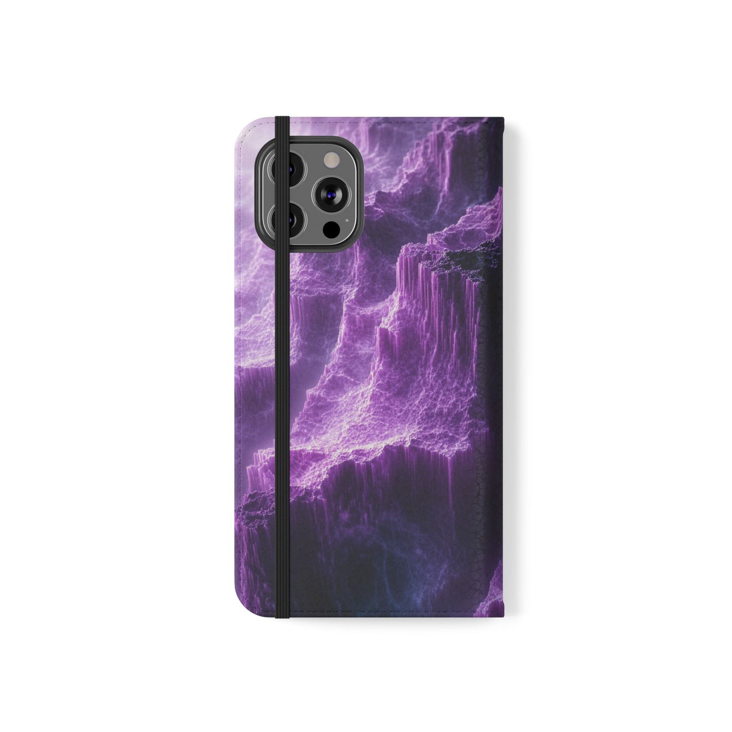 Purple Crystal Canyon - Wallet Flip Case