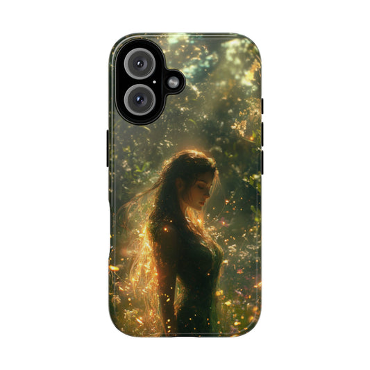 Forest Goddess Golden Light Meadow - Tough iPhone Case