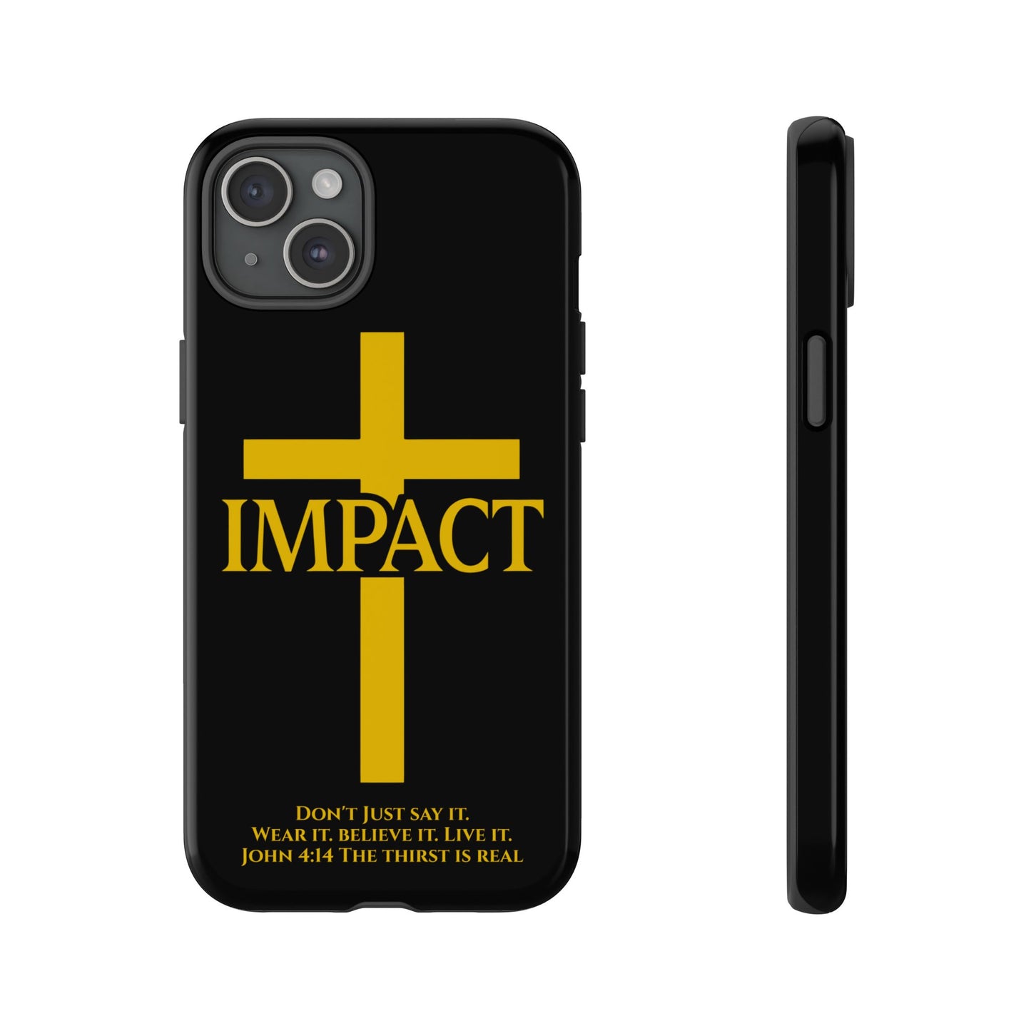 Impact Black/Gold - Tough iPhone Case