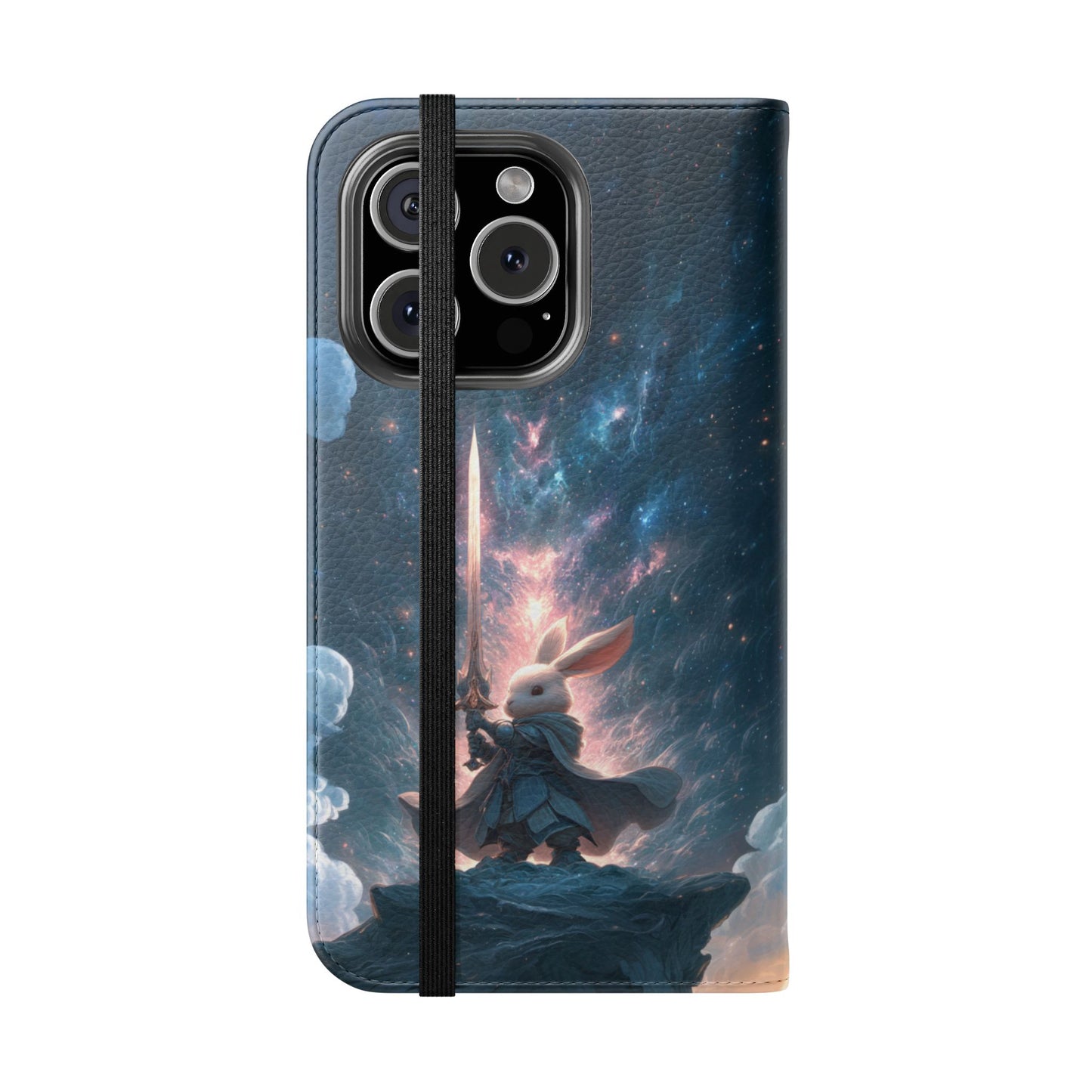Cosmic Warrior Rabbit - Wallet Flip Case