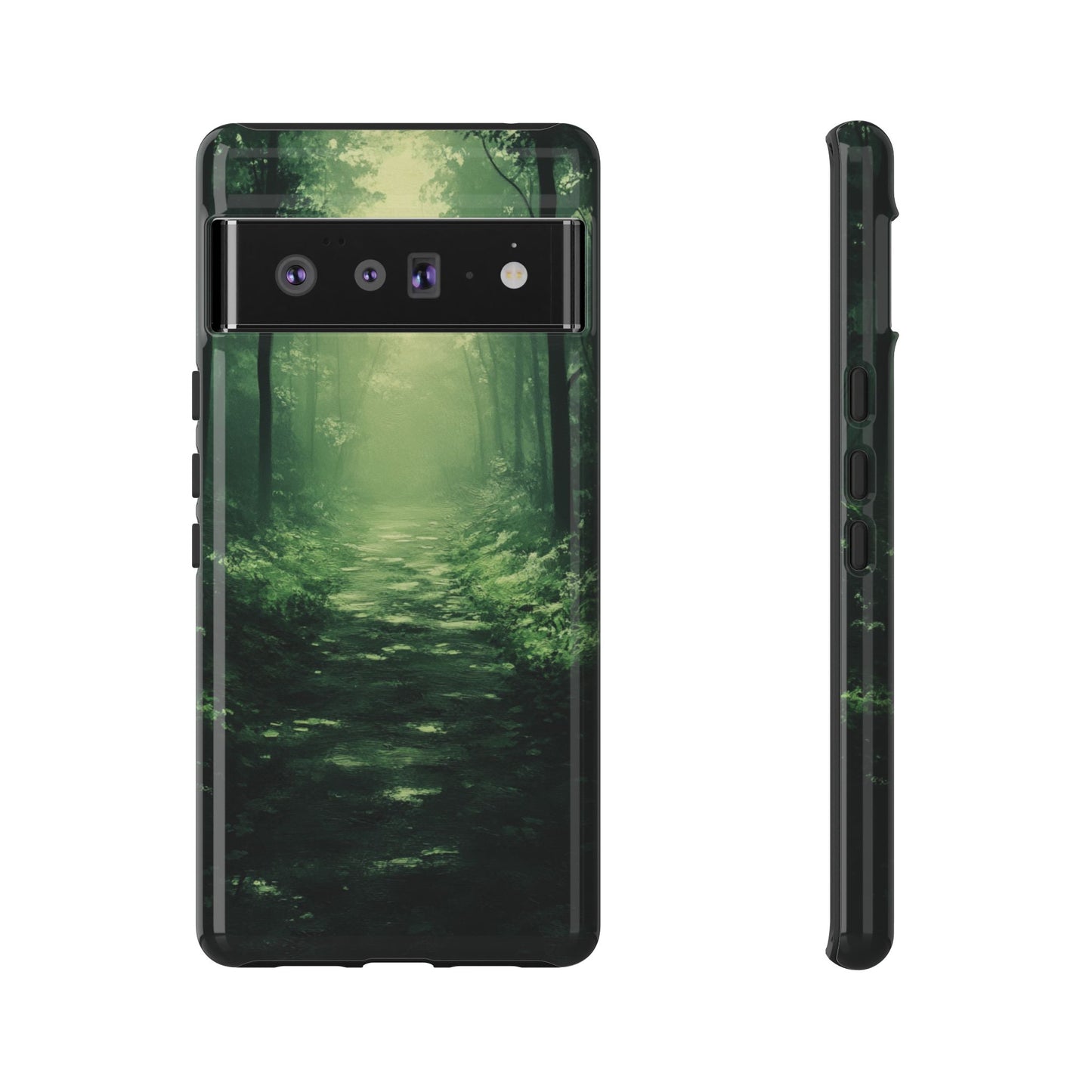Emerald Mist Forest Path - Tough Google Pixel Case