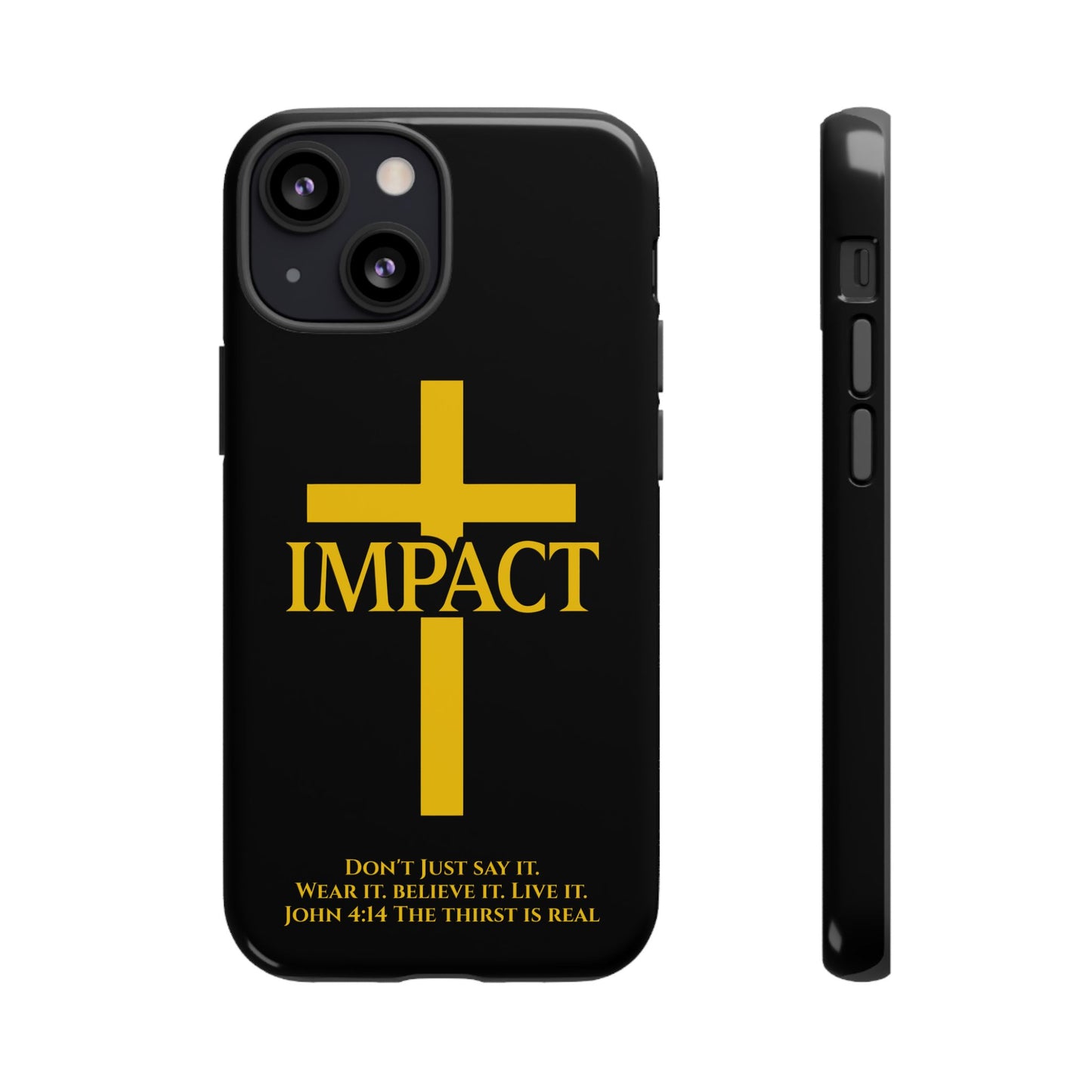 Impact Black/Gold - Tough iPhone Case