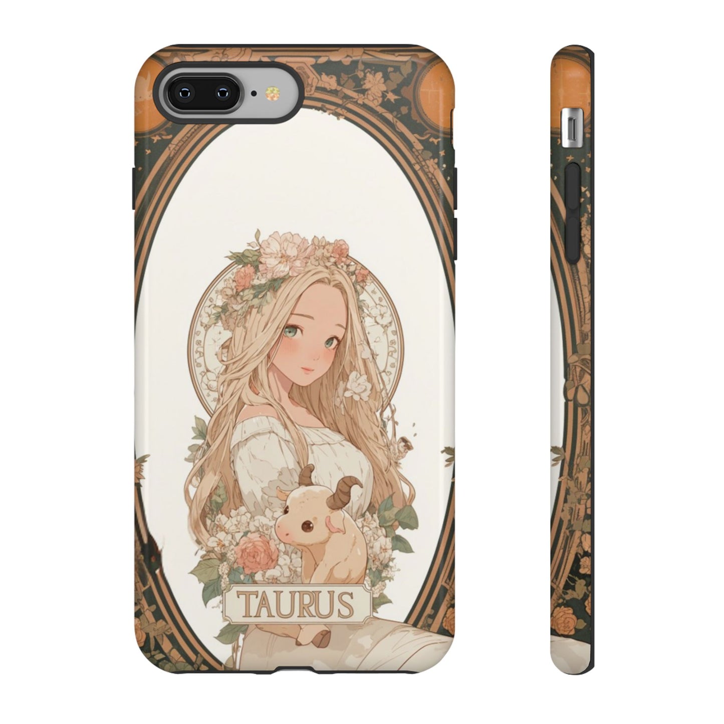 Taurus Floral Maiden - Tough iPhone Case