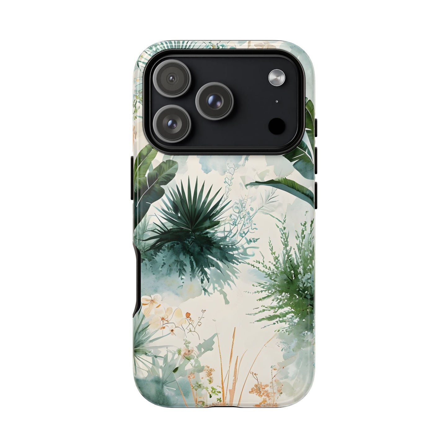 Tropical Botanical Watercolor - Tough iPhone Case