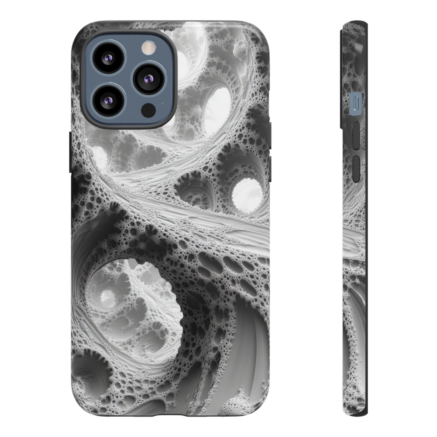 Monochrome Fractal – Tough iPhone Case