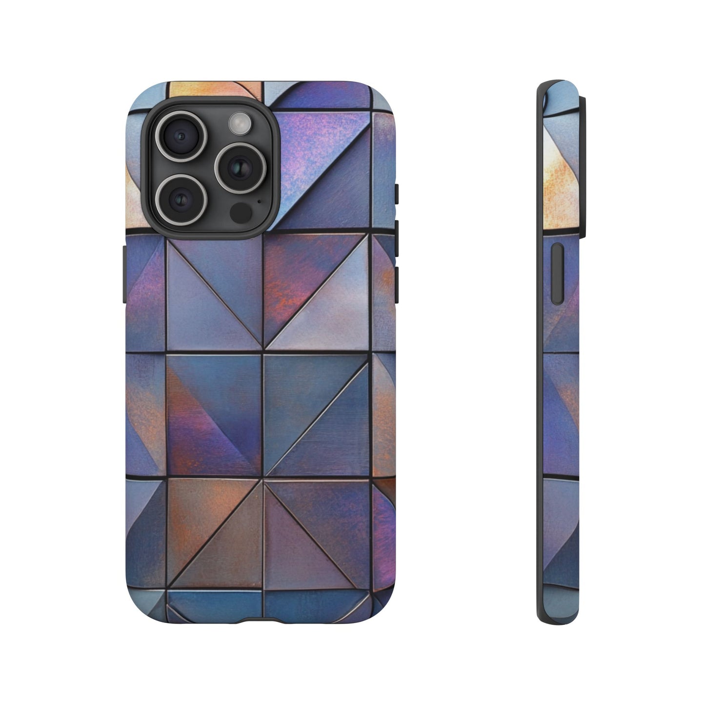 Iridescent Geometric Triangles Phone Case - iPhone, Samsung Galaxy, Google Pixel